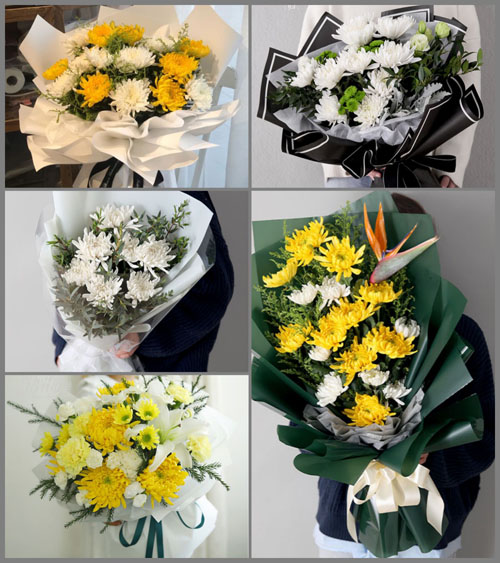 辽宁沈阳辽中区新民屯镇白事花束代送